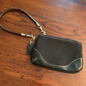Black coach wristlet